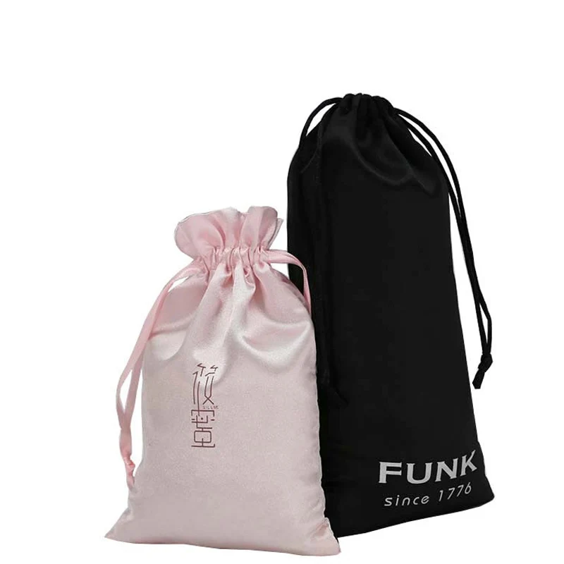 
Online wholesale shop newest design good quality customised satin bags with logo 