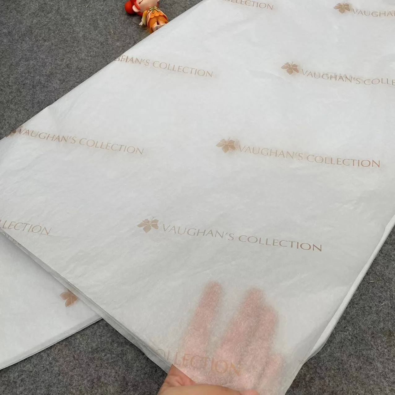 Custom Brand Name Printed Pink Gift Wrapping Tissue Paper for Clothing