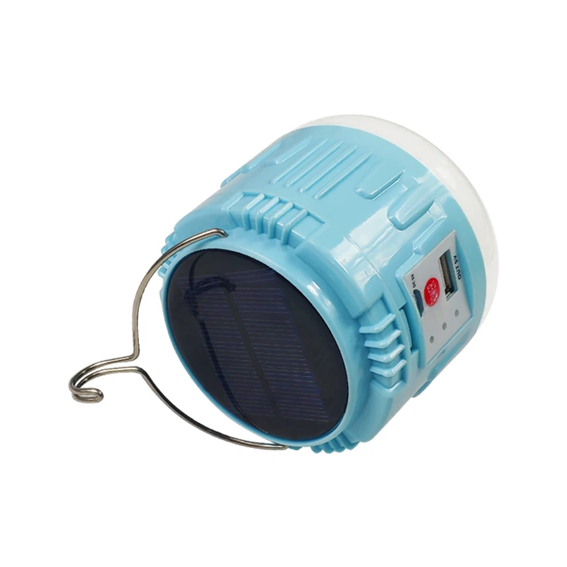 DC5V 30W Outdoor lighting Waterproof USB rechargeable lantern solar charging light bulb with battery Emergency led camping light