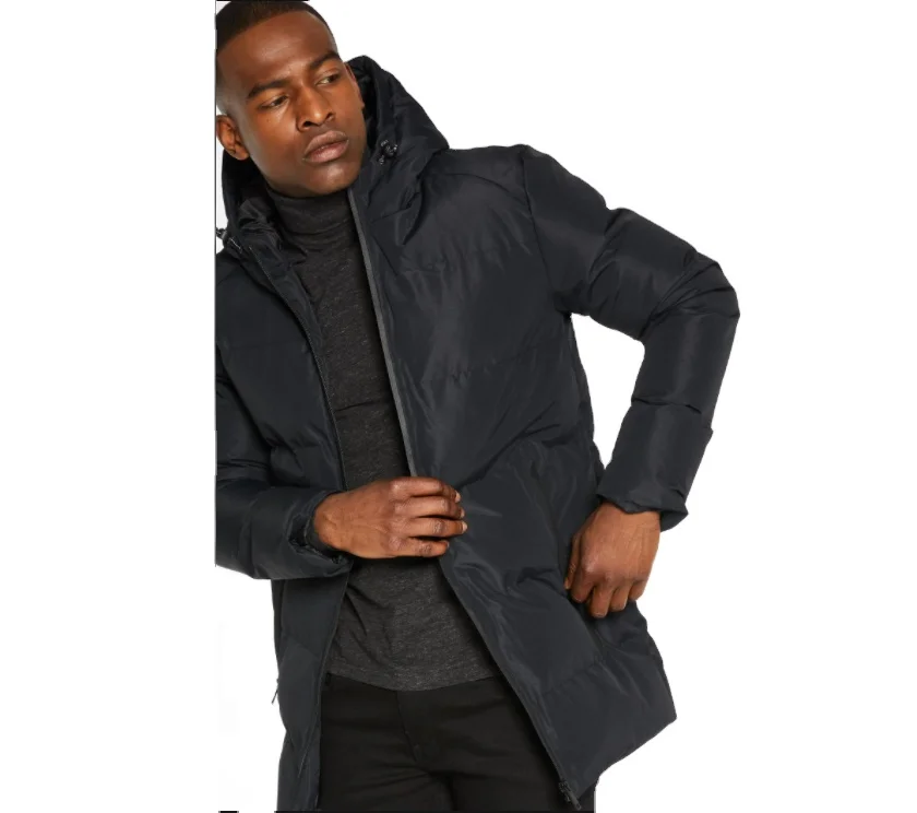 Manufacture custom high quality long lined hooded parka thick jacket parka for men