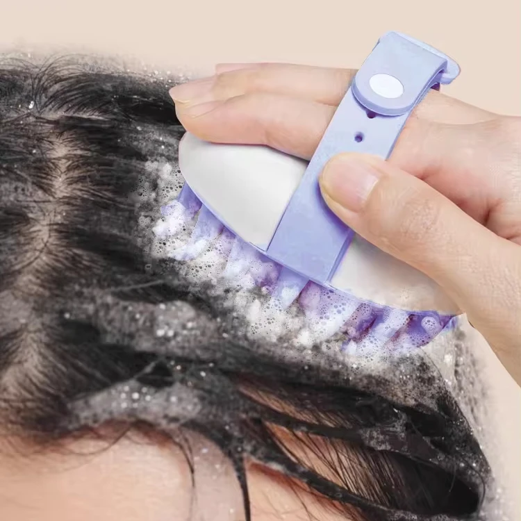 New Multi-Functional Silicone Bath Cleaning Brush Eco-Friendly Hair/Car/Pet Hairbrush Hand New Shampoo Brush Head Massage Handle