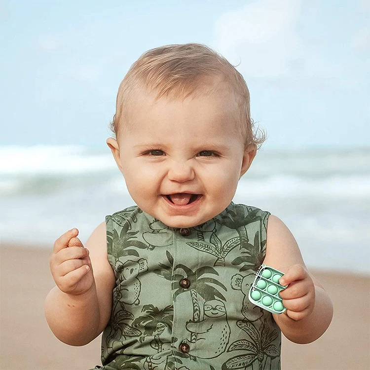 
2021 New Smallest Pop It Press Fidget Toy Stress Relief Hand Toys Tie Dye Bubble Mini Size Silicone Push Pop It Too Go For Tot 