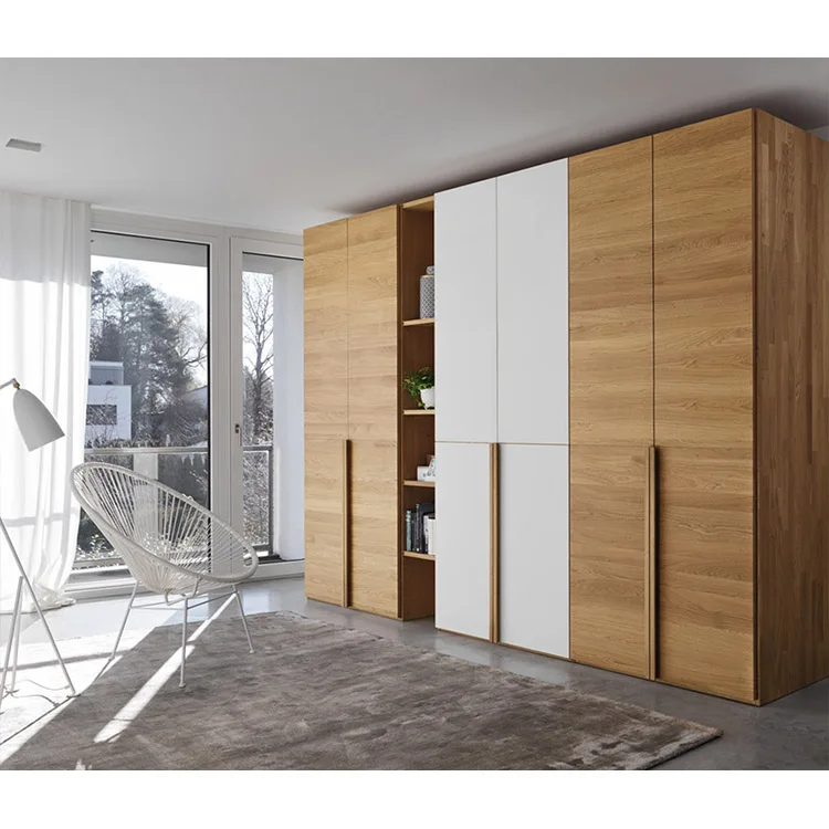 Foshan high-end custom colsets wooden bedroom wardrobe simple style wardrobe in order to store clothes