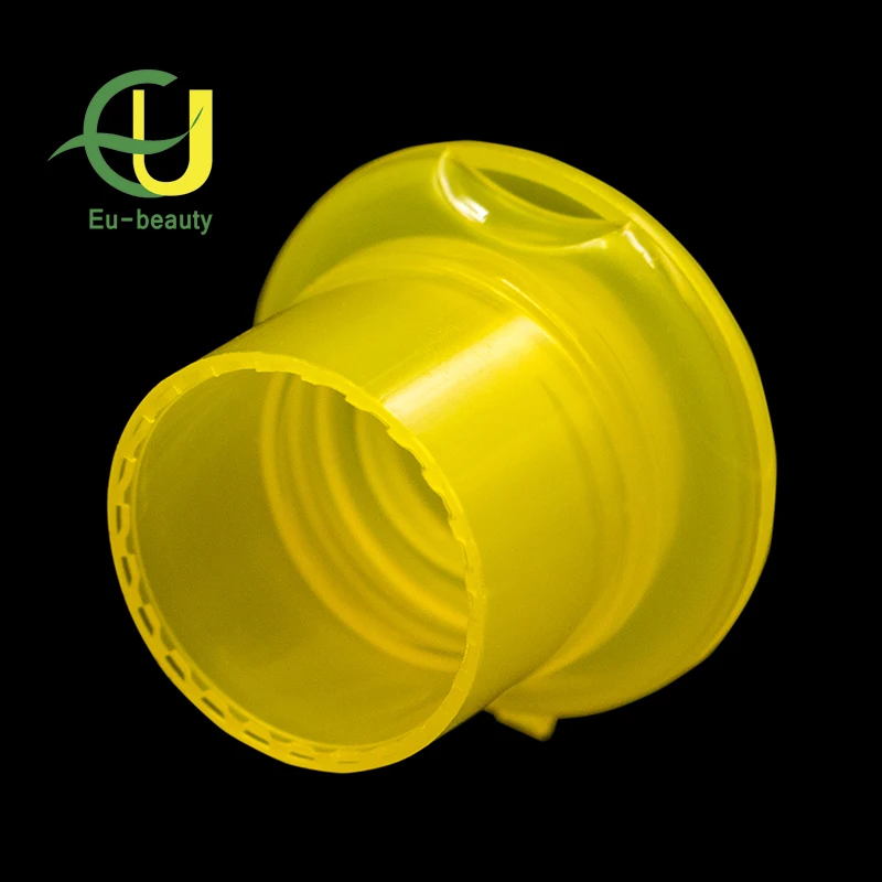 24/415 yellow Plastic Cosmetic Screw Flip Top Custom Bottle Cap
