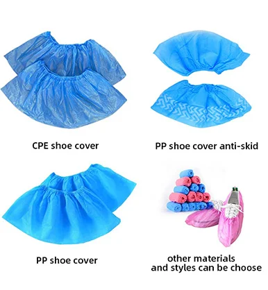 ppe safety equipment Disposable plastic Shoe Cover CPE shoe cover