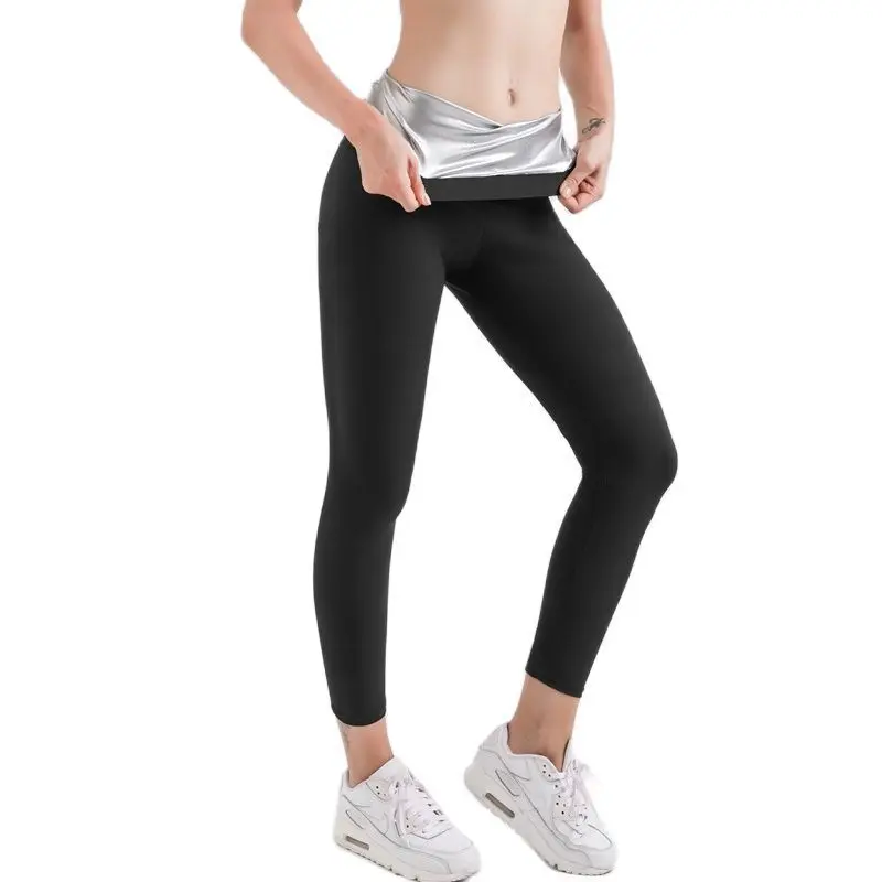 Women Patchwork Weight Loss Long Sleeve Waterproof Black White Workout Shaper Hooded Jacket Pants Sweat Sauna Suit For Men