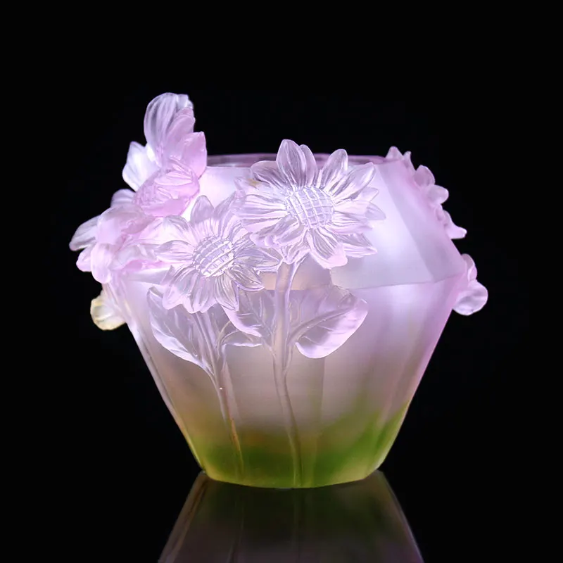 Crystal sunflower Middle East bakhoor burner suitable for home decoration ramadan eid gift