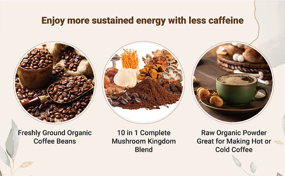 OEM/ODM грибной кофе органический льв индейка Чага кордицепс Устрица шиитаке майтаке тремелла агарикус гриб