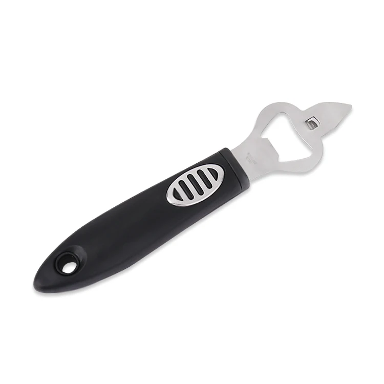 Stainless Steel beer Opener Bottle Beer Opener with rubber Handle Corkscrew Wine Opener Bar Party Accessories