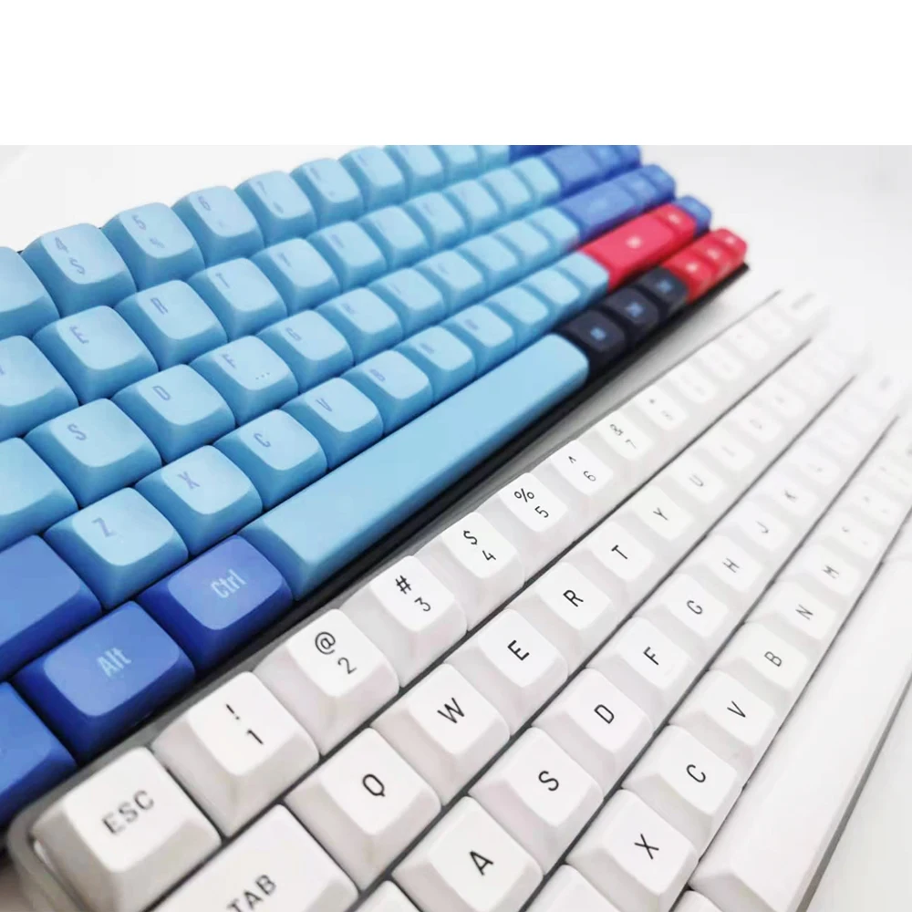 Tecsee PBT двойная форма вишневые профили клавиатуры колпачки для клавиш OEM профильные колпачки для клавиатуры Tecsee колпачки для клавиатуры