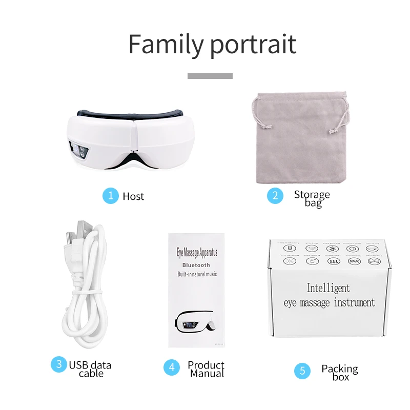 Handheld Electric Massager with Heating Eye Care Acupressure Vibrator Eye Massager Machine