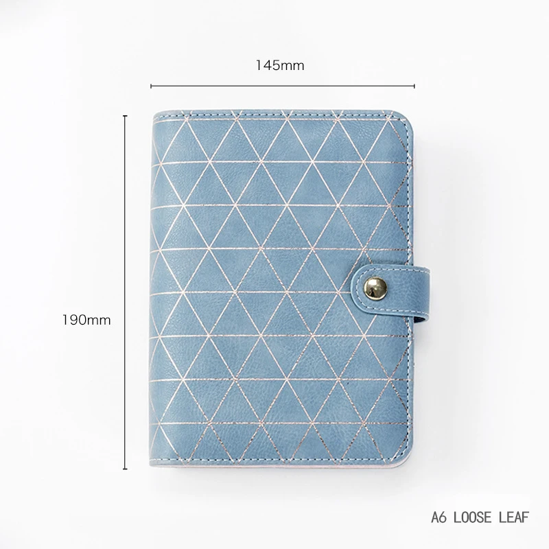 High End Pu Cover Manual Ledger Simple Detachable Loose Leaf Notebook European And American Style Notebook Artistic  Gift