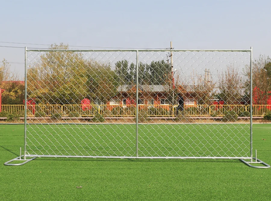factory wholesale  galvanized 6x10  american removable temporary chain link fence panel  outdoor for  construction fence