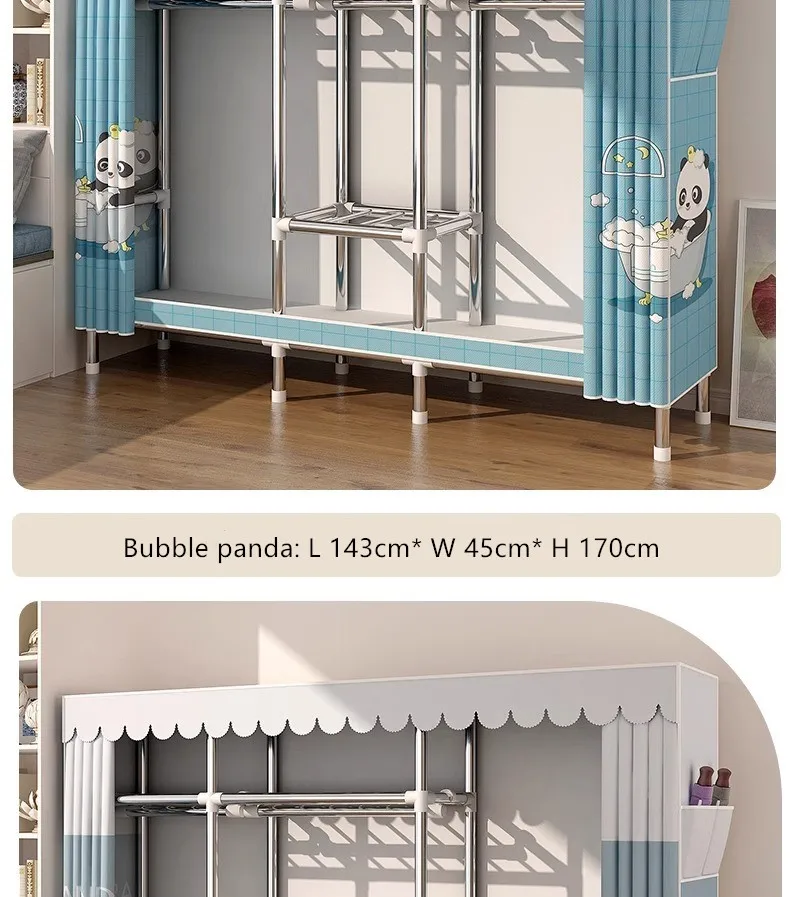 steel tube wardrobe16