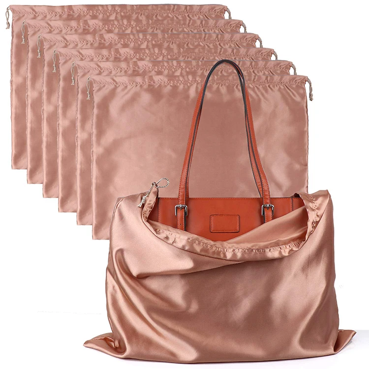 Custom Print Large Silk Purse Duster Bags For Handbags