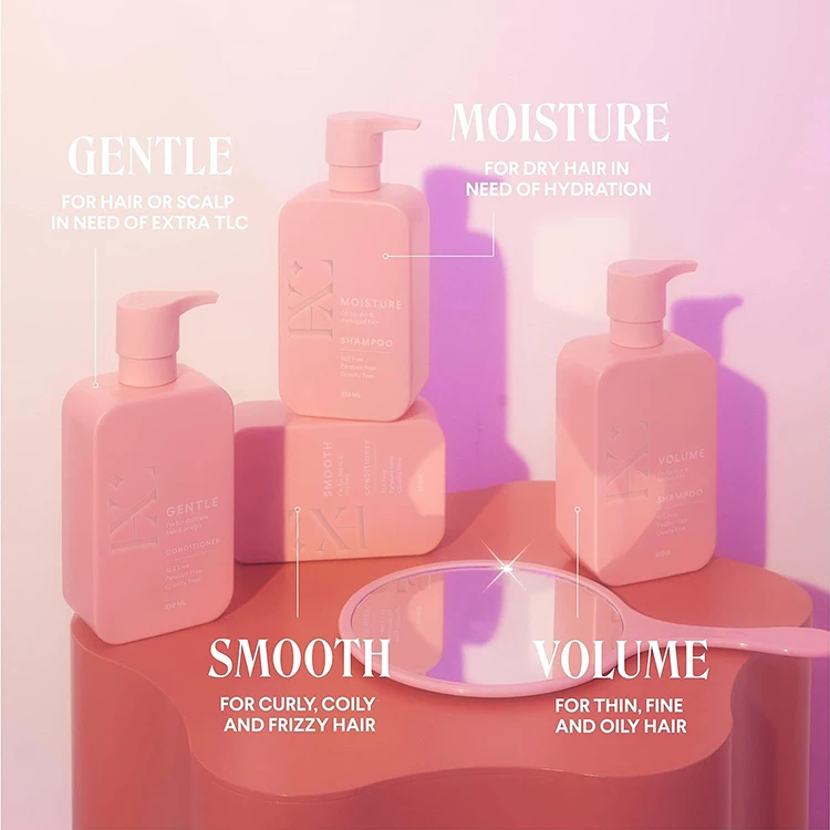 Private Label Shampoo and  Conditioner Set Repair Demaged Ginger Extract Vitamin E and Coconut Oil Hair Care Products