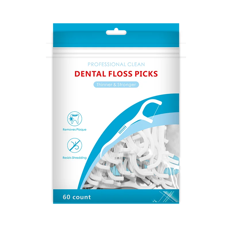 Bulk Mint Strawberry Flavor Teeth Flosser 100 Picks Per Bag Floss stick Thin Dental Floss Picks