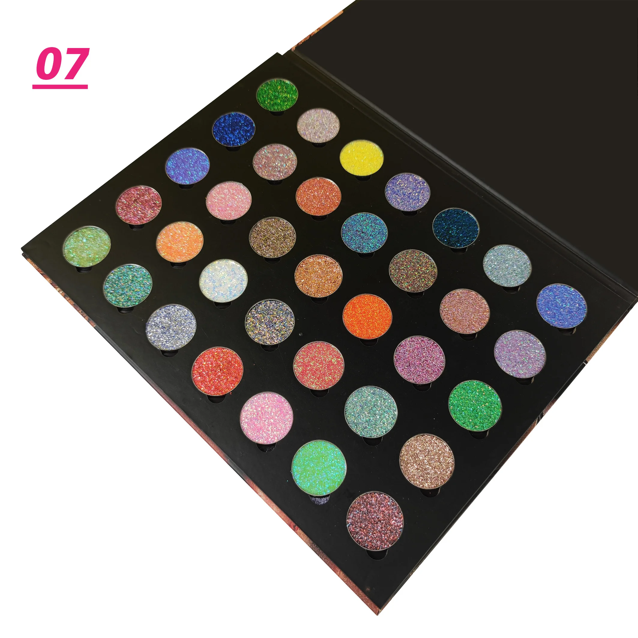 Wholesale high pigment Eyeshadow pan Glitter  Makeup Cosmetic Pressed single Eyeshadow pans custom your own brand