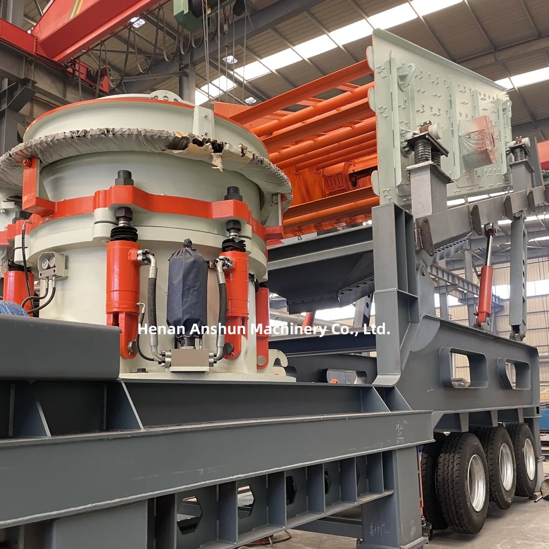 Primary Mining Quarry Mobile Coal Rock Impact Stone Crushing and Sand Gravel Screening Plant