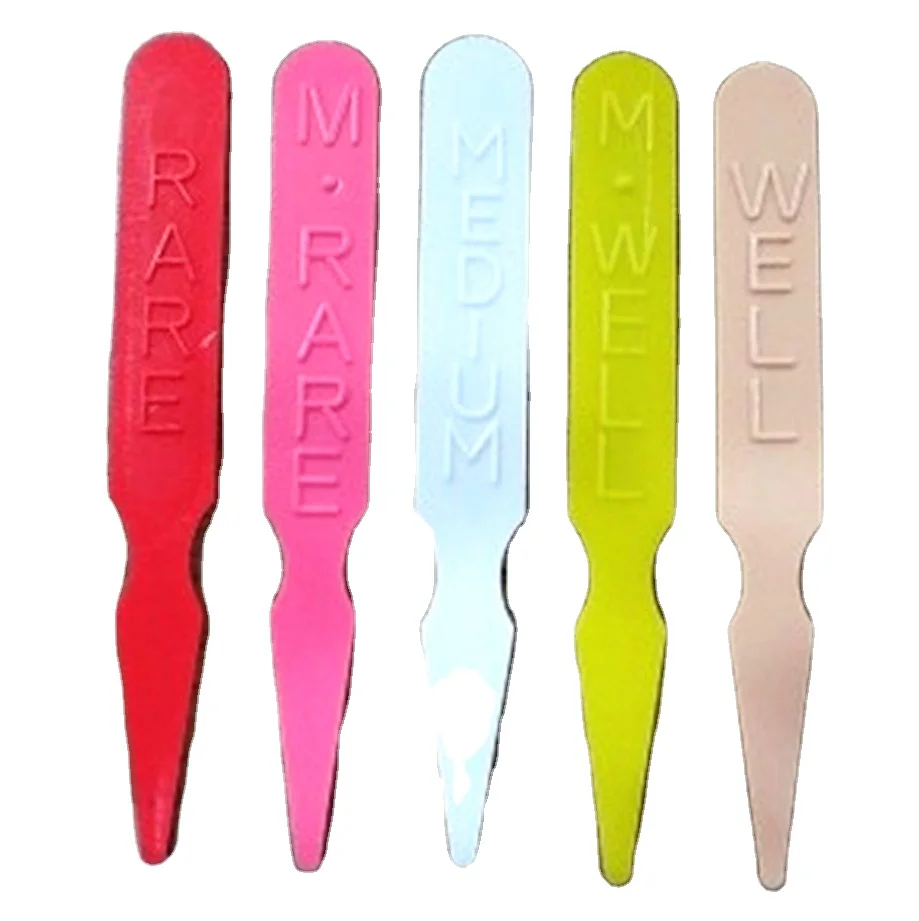 Пластиковый маркер для стейка длиной 90 мм с цветными маркерами