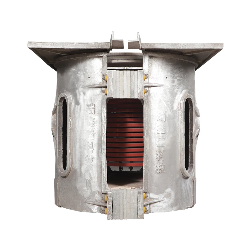 RXS Cost Effective Water Cooling Type Tilting Induction Smelting Melting Industrial Furnace For 1000 kg Steel Iron