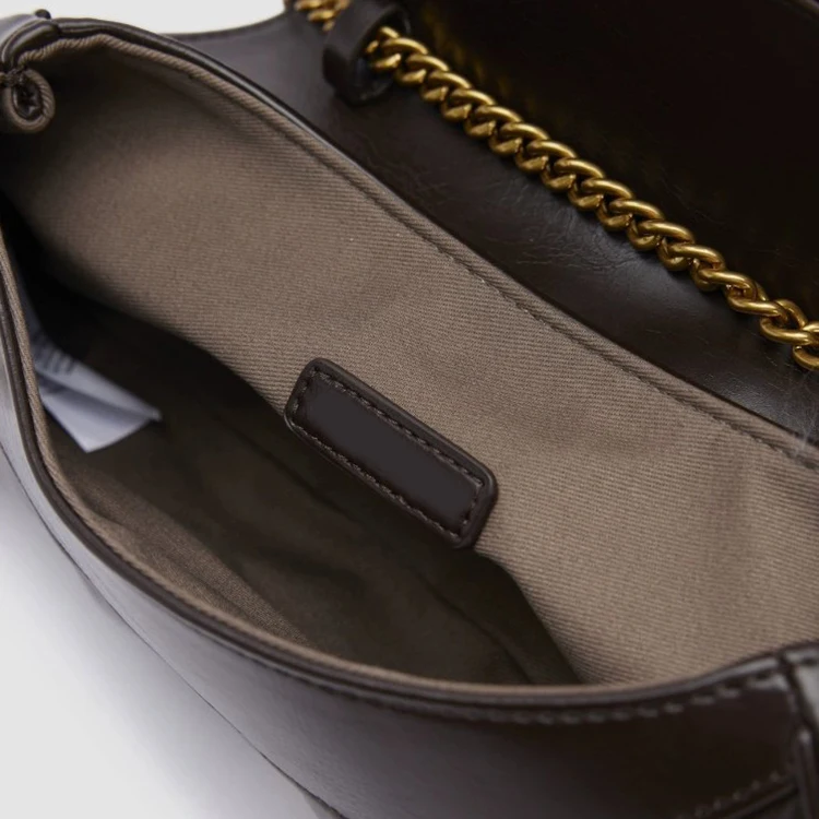 #24008 Wholesale customizable clutch purse luxury handbags ladies cowhide leather soft real leather crossbody bag for women