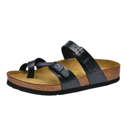 2022 Summer Explosion Leather Cork Slipper Berken Shoes