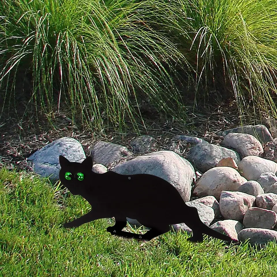 Outdoor Garden Decoration Supplies Pest Control Repellent Deterrent Ornament Anti-Bird Device Scare Cat Stake