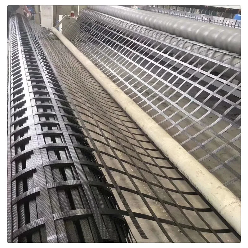 High quality Steel Plastic Composite Geogrid Driveway Geogrid For Road Construction