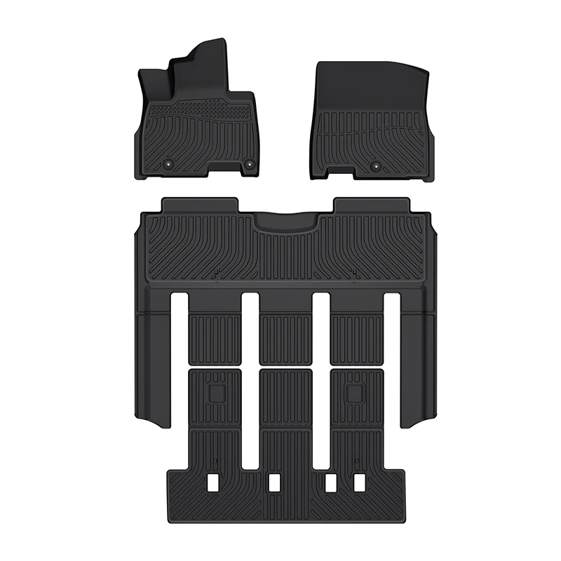 Custom Fit 3D TPE Car Floor Mats Floor Liner Trunk Mats For Kia Carnival 7Seats 2022-2023 Cargo Liner Car Mat Carpet