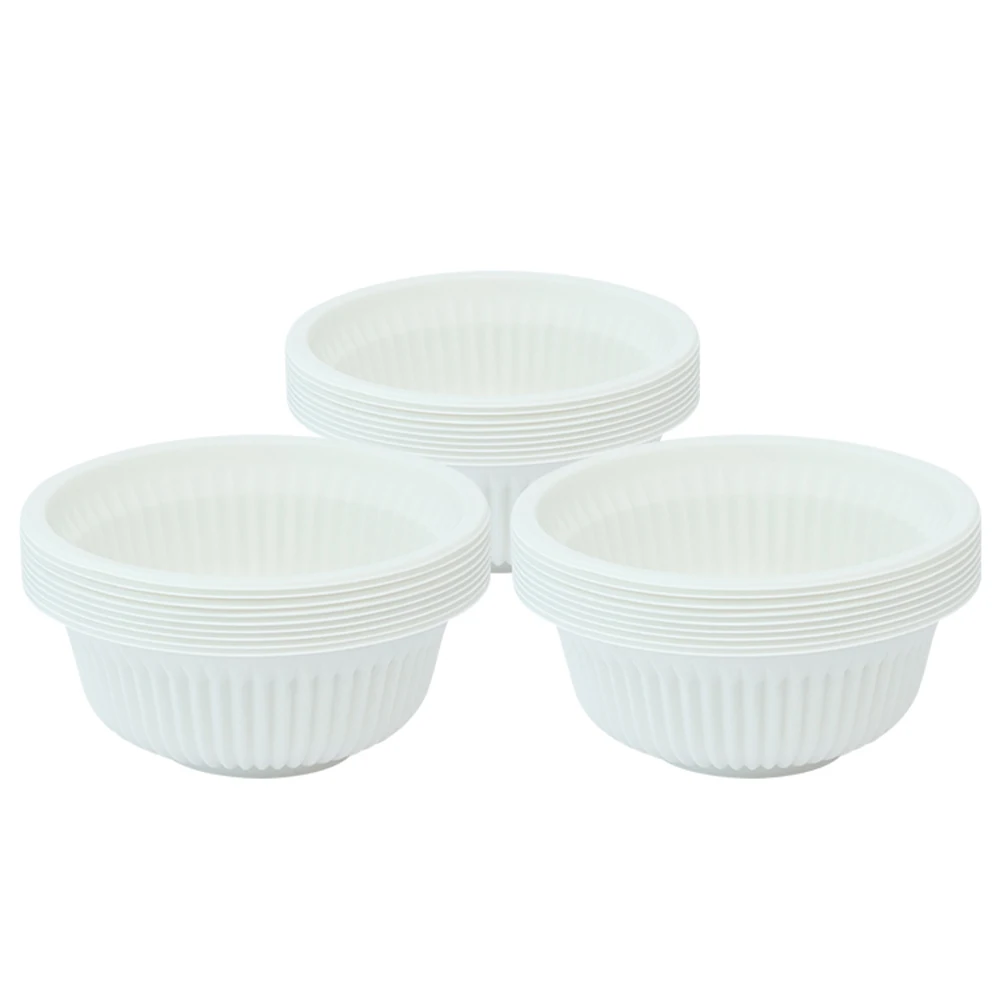 28OZ Round Bowl Cornstarch Base Biodegradable Disposable Salad Rice Bowls