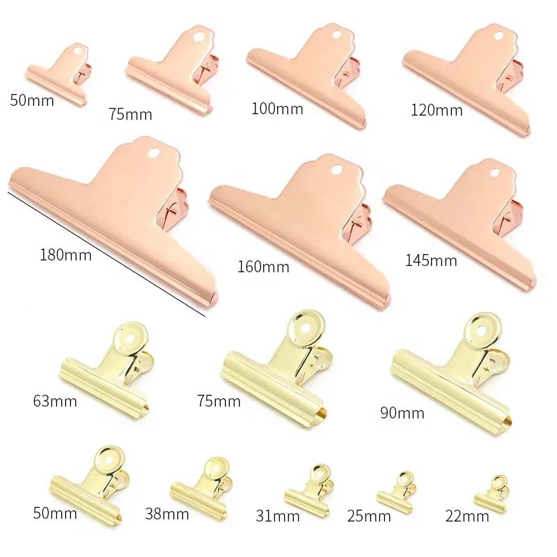 Yamagata Clamp Metal Clip Letter Clips Paper File Stationary Office Spring Binder
