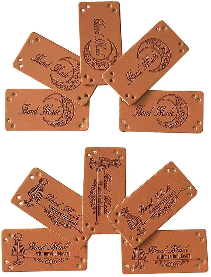 Custom brand jeans clothing clothes tag pu label embossed/ leather label patch for clothes garment