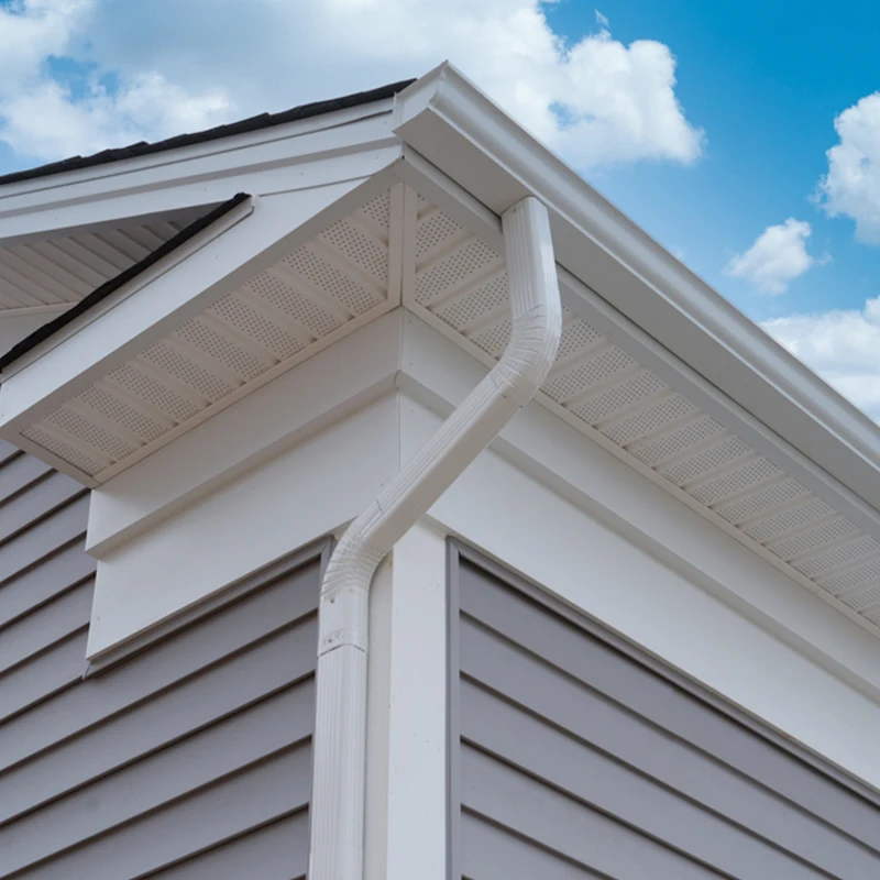 Factory sales pvc downspout tubular rectangular downspout black channel rectangular downspout