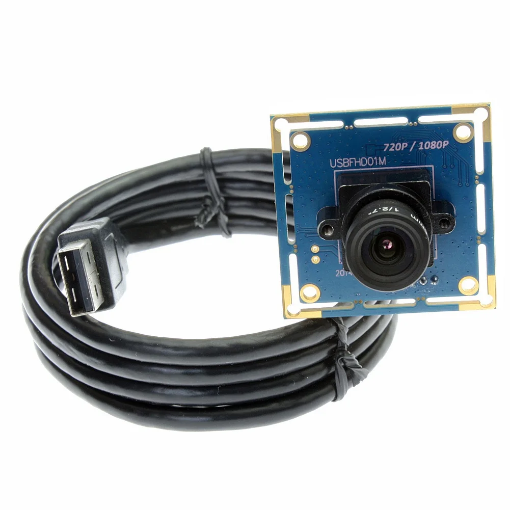 ELP 1080p Full HD CCTV Board CMOS OV2710 UVC 30fps /60fps/100fps USB Camera Module for Android Windows Linux Raspberry Pi Camera