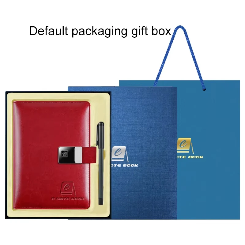 Factory price Business gift smart diary 15w 8000mah power bank sync AI smart notebook with wireless charging with App