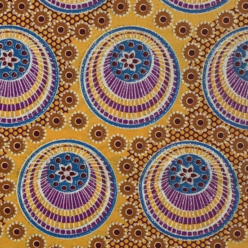 Hottest products on the market 100% Polyester Gold Powder nigeria african fabric company