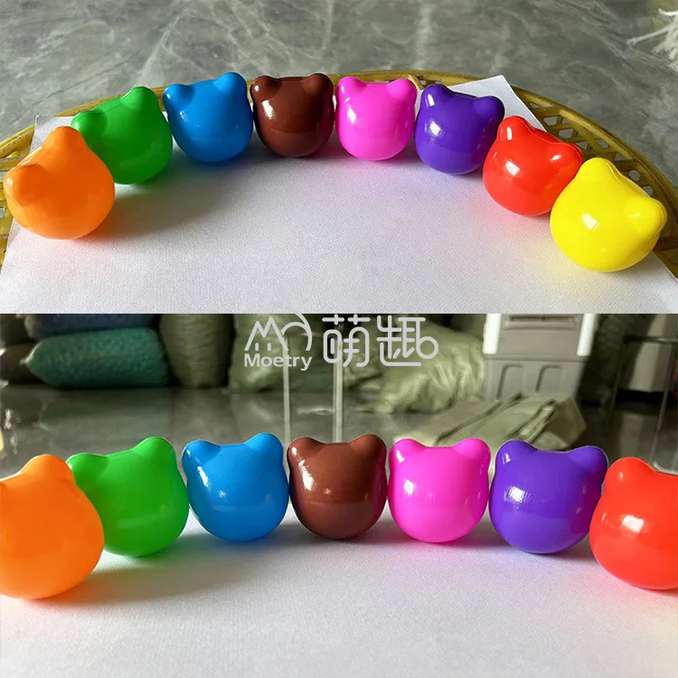 Moetry BPA Free Crush Proof Bear Shape Plastic Kids Fun Play Ball Colorful Ocean Ball Water Pool Ocean Wave Toy Balls