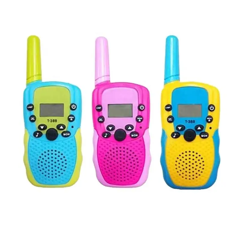2024 New mini kids toy walkie talkies 2 pack 22 channels 3-way radio walkie talkie for Kids