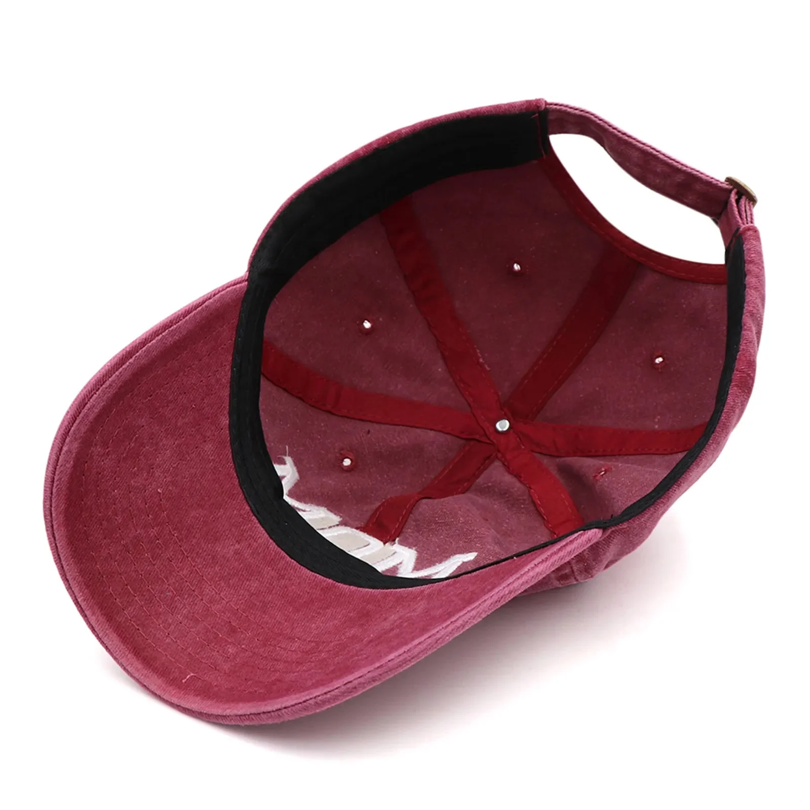 Custom Logo 6 Panel Men Washed Unstructured Low Profile Dad Hat Cotton Strapback Vintage Baseball Cap