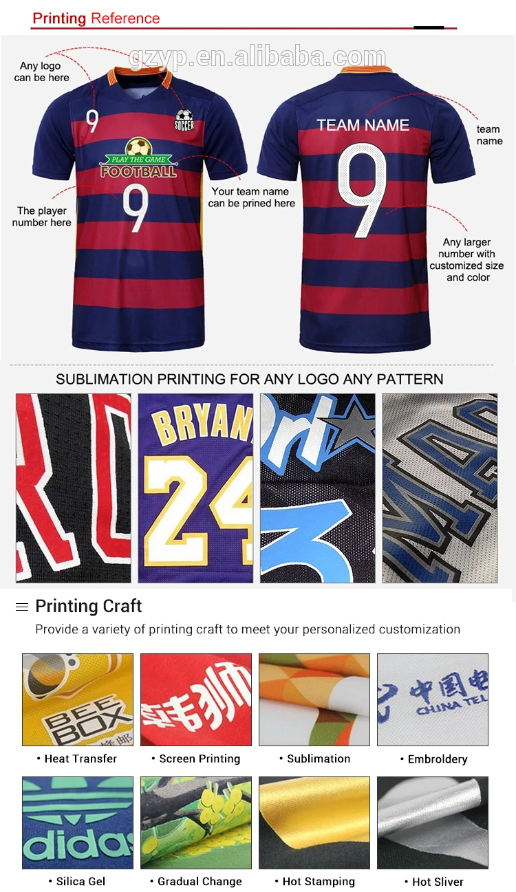 Custom New Model Latest Designs Men Football Shirt Maker Soccer Jersey/Football Jersey Set