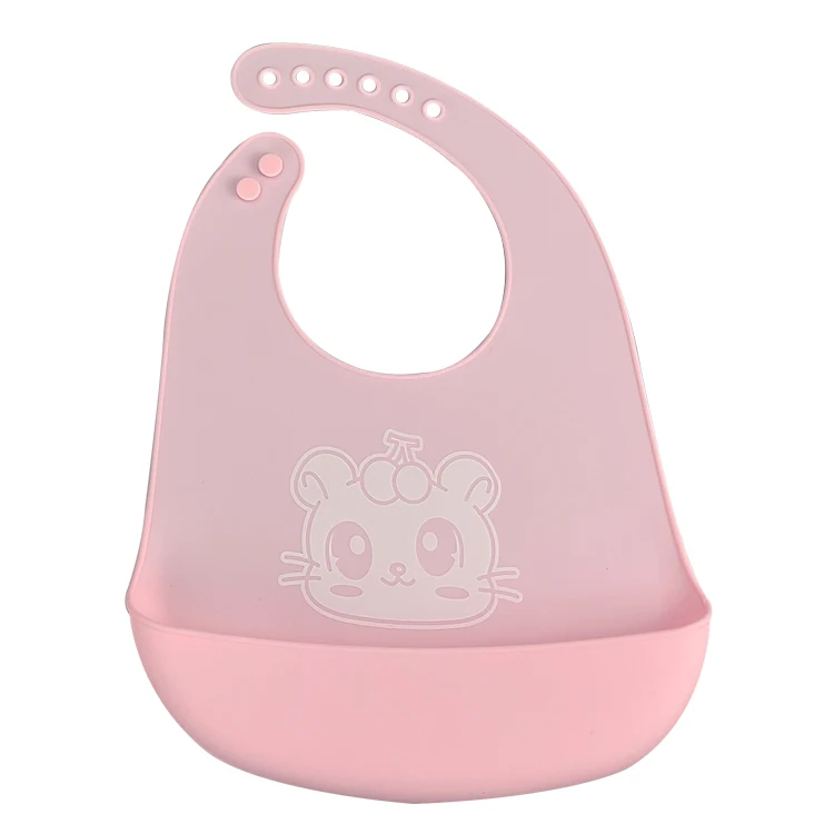 
New Arrival Custom Printed Home Adjustable Waterproof Silicone Baby Bibs 
