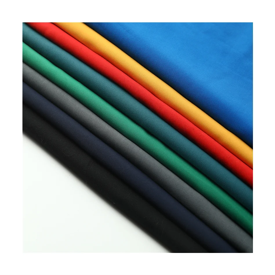 high quality colorful 100% polyester Waterproof  twill peach skin velvet cloth 75D*150D for garment