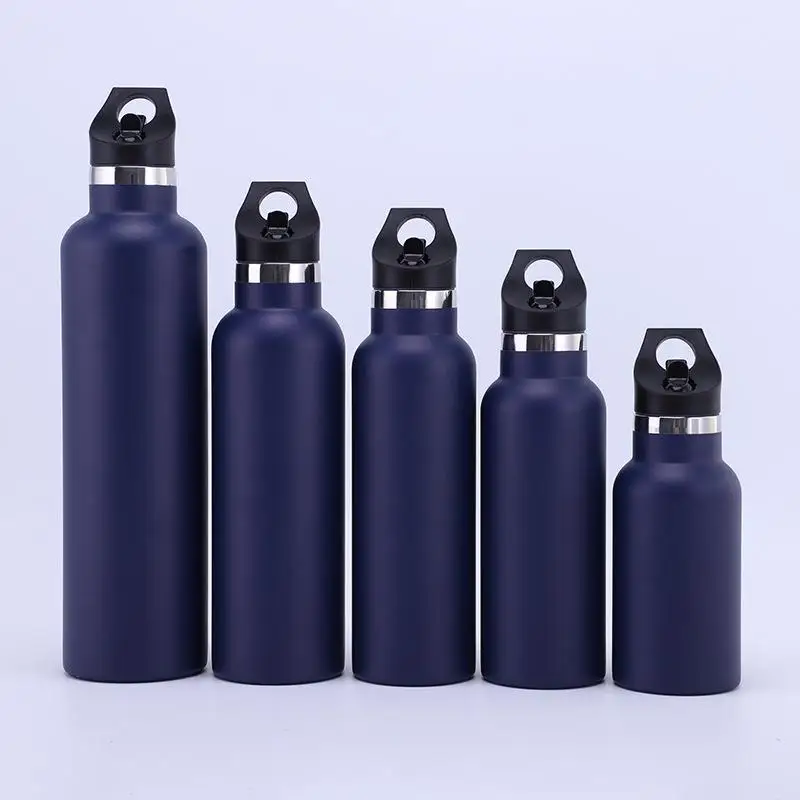 Wide Mouth Double Wall Sweat Proof 18oz 32oz 48oz 64oz Popular Stainless Steel Water Bottle With Custom Log