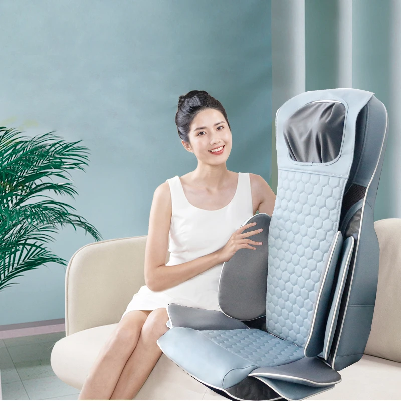 Electric Full Body Care Shiatsu Vibration Car Buttocks Lumbar Back Heat Seat Massage Cushion