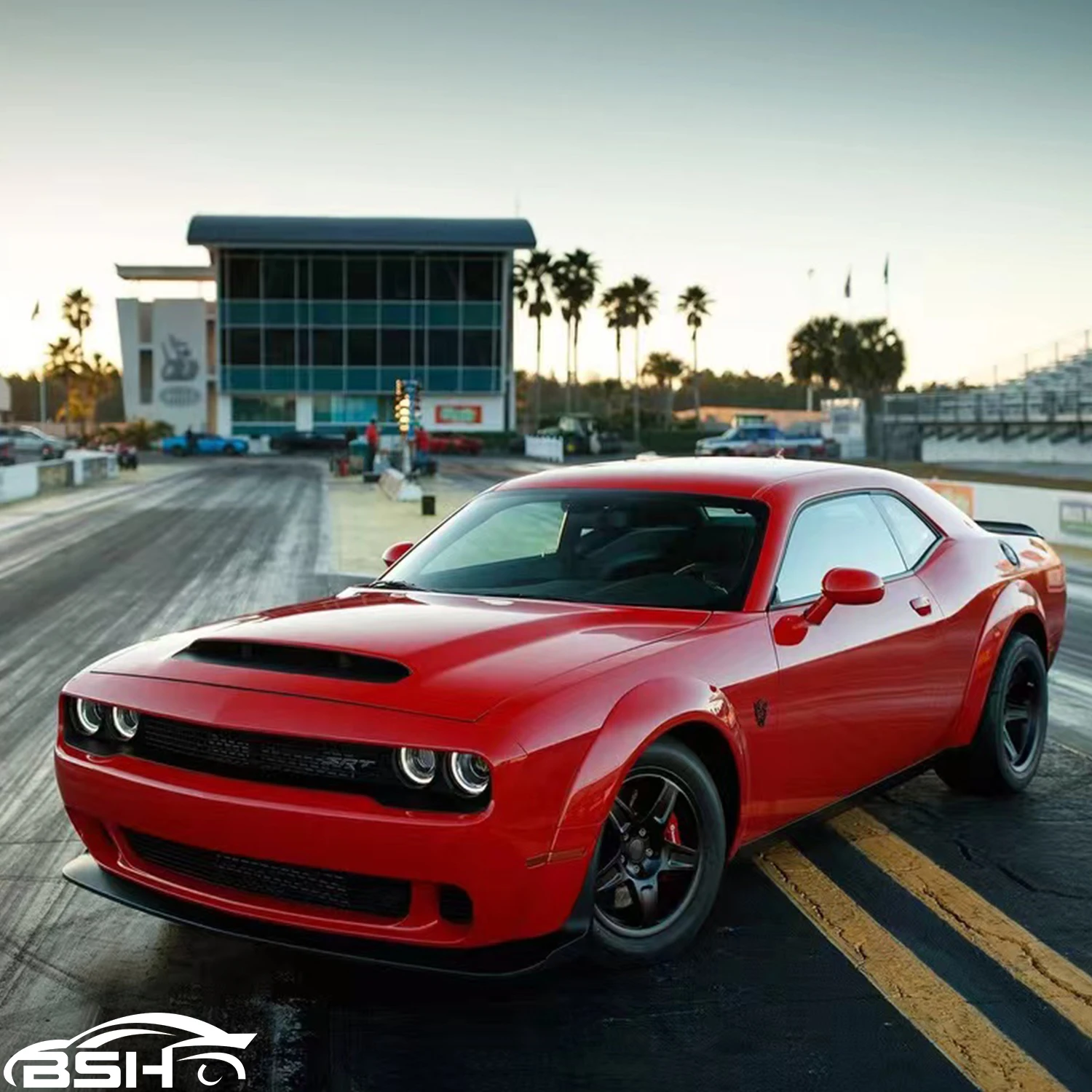 Алюминиевый капот в стиле демона автомобильные аксессуары для Dodge