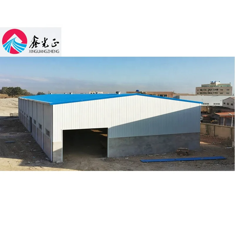 Factory price multi functional industrial warehouse hangar shed Prefabricated steel structure building workshop