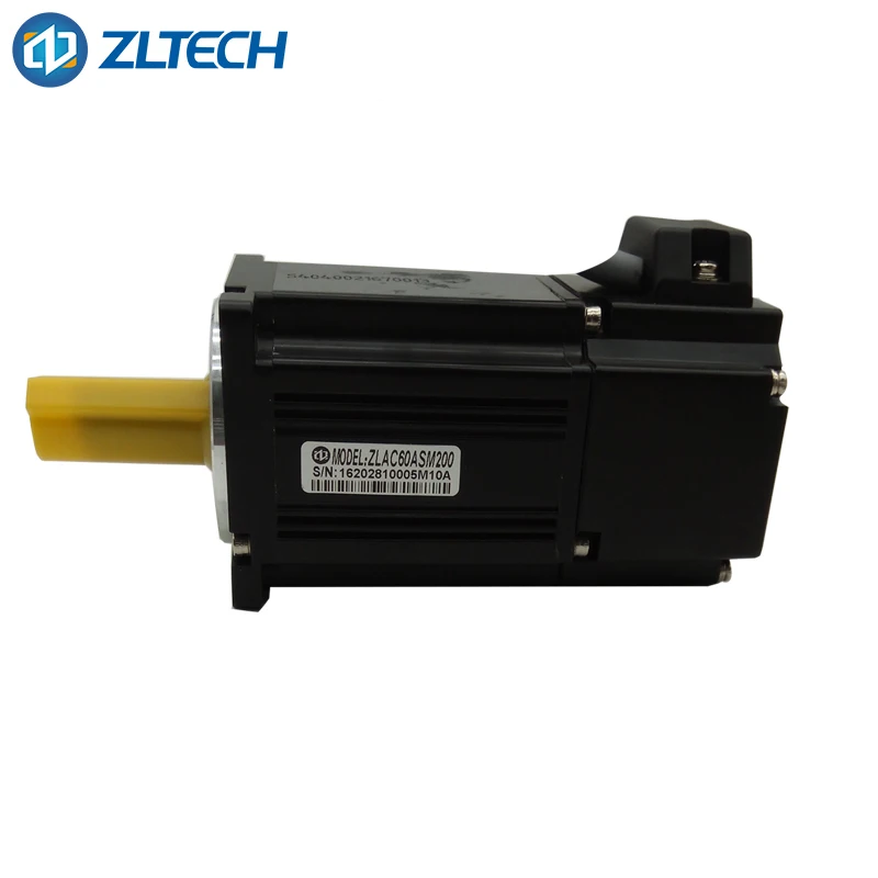 ZLTECH 36V 200W AC 60mm Nema 24 3000RPM brushless 1000 2500 wire encoder servo motor for Injection Molding Machine