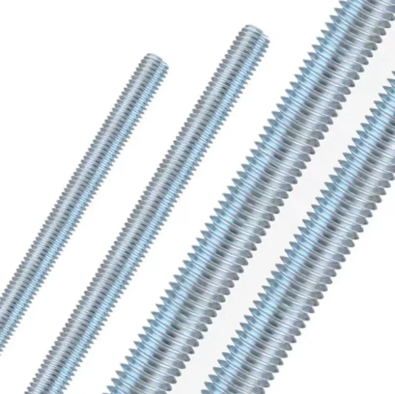 OEM ODM ACME 1M 2M 3M carbon steel zinc galvanized black oxide din975 din 976 thread threaded rod bar