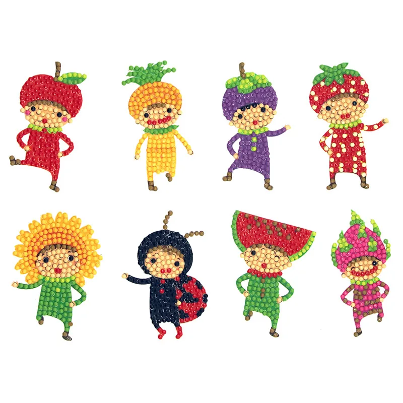 
Weekly Deals 2021 Cartoon Diamond Painting Stickers Forest Animals Decorative Paintings Laptop Small Stickers 